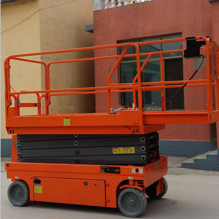 5.8m Mobile Scissor Lift Factory Construction Hydraulic Aerial Work Platform